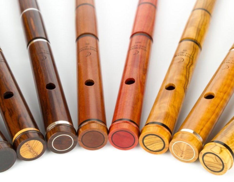 Woodwind instruments made of African tonewoods.