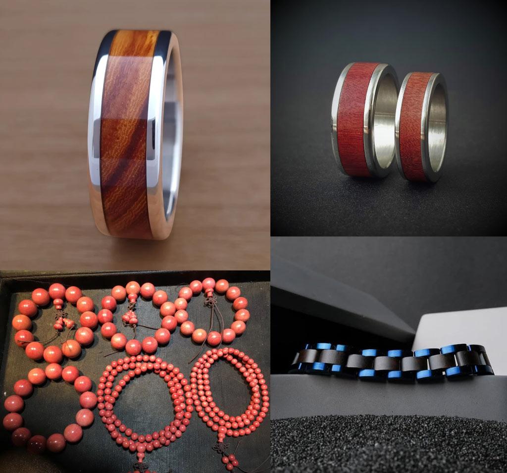 Exotic Hardwood for Jewellery: Rings, Beads, Bangles and More