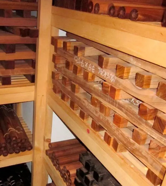 Drying African Olive Wood 